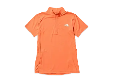 The North Face Short Sleeve Flash Dry 3D Zip Up "Dusty Coral Orange"