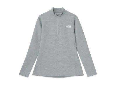 The North Face Long Sleeve Flash Dry Mid Zip Up "Mix Gray"