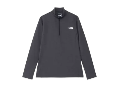 The North Face Long Sleeve Flash Dry Mid Zip Up "Mix Charcoal"