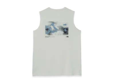 The North Face Women's Sleeveless GTD Melange Graphic Crew "Greyish White"