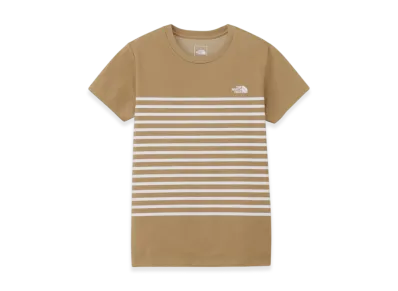 The North Face Ladies Short Sleeve Panel Border Tee "Classic Khaki"
