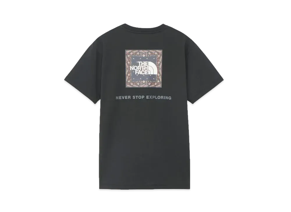 The North Face Short Sleeve Bandana Square Logo Tee (Ladies) "Black"