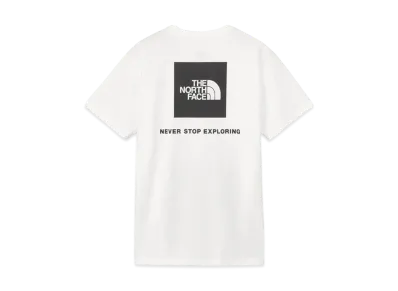 The North Face Short Sleeve Back Square Logo Tee "White"