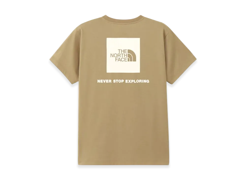 The North Face Ladies Short Sleeve Back Square Logo Tee "Classic Khaki"