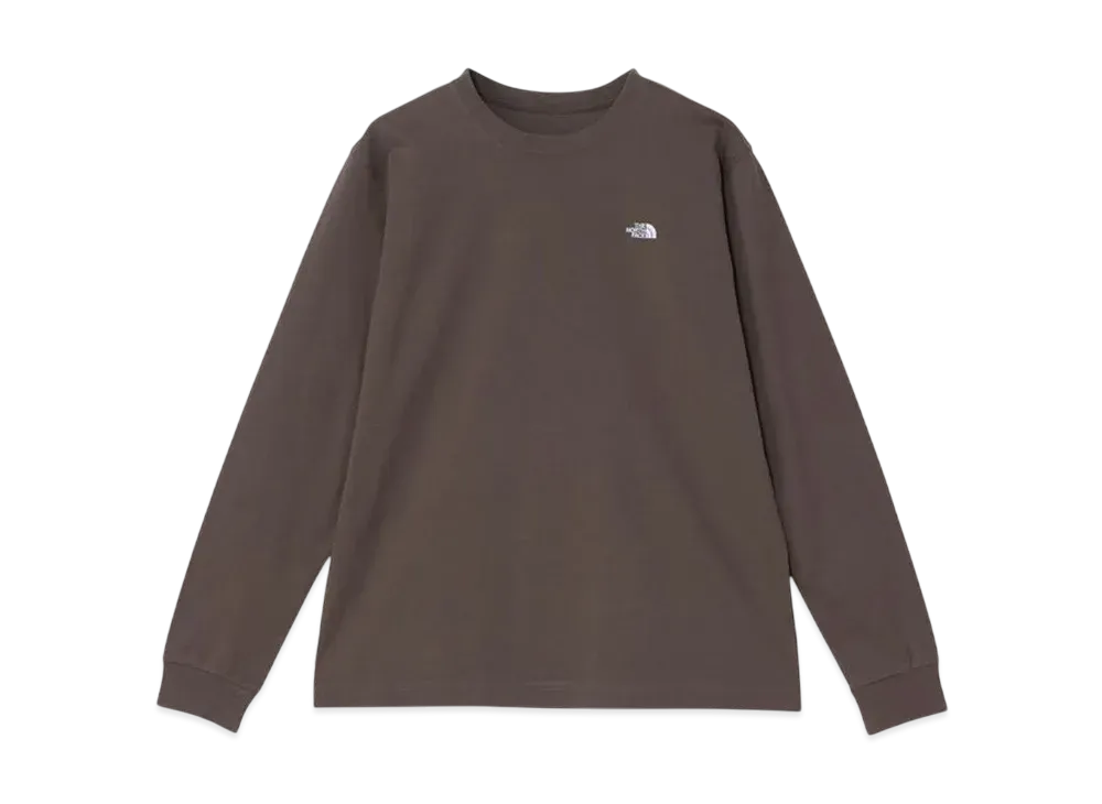 The North Face Long Sleeve Flash Dry Nuptse Cotton Tee "Smoky Brown"