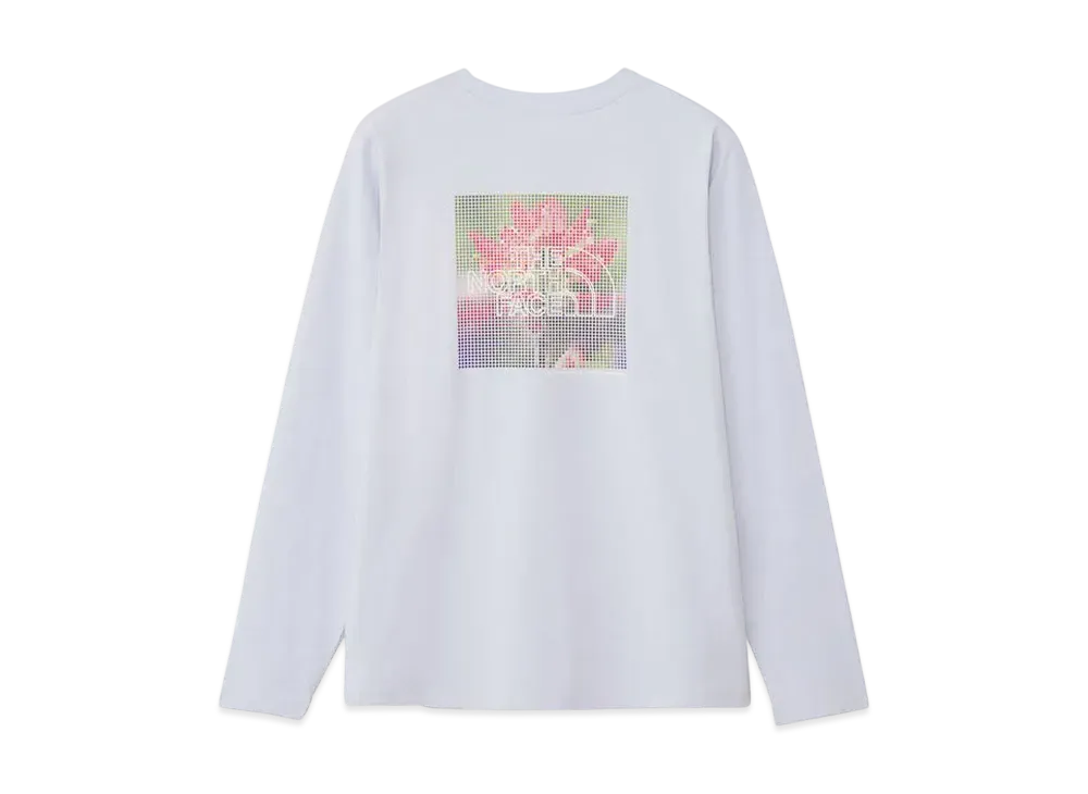 The North Face Long Sleeve ES Flower Box Logo Tee "Mystic Haze"