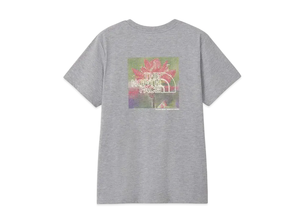 The North Face Short Sleeve ES Flower Box Logo Tee "Mix Gray"