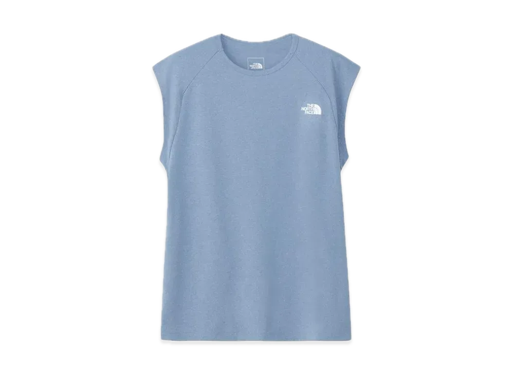 The North Face French Sleeve Long Hem Tee "Mountain Blue"