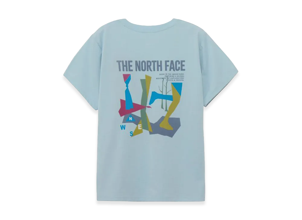 The North Face Short Sleeve ES Retro Trail Tee Womens "Celestial Blue"