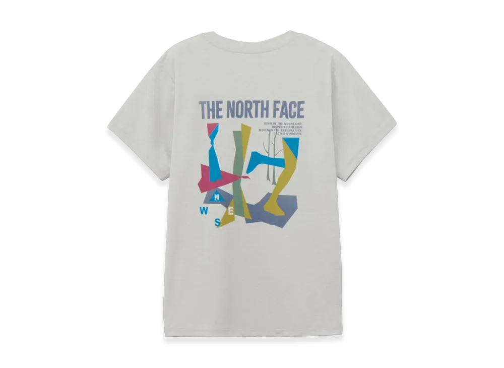 The North Face Short Sleeve ES Retro Trail Tee Womens "White Mix Grey"