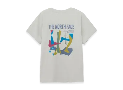 The North Face Short Sleeve ES Retro Trail Tee Womens "White Mix Grey"