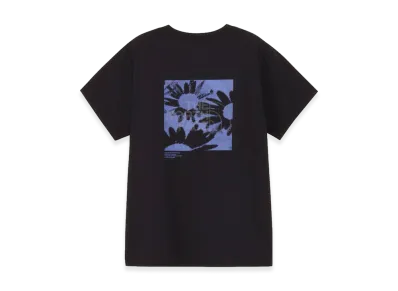 The North Face Women's Short Sleeve ES Flower Box Logo Tee "Black"