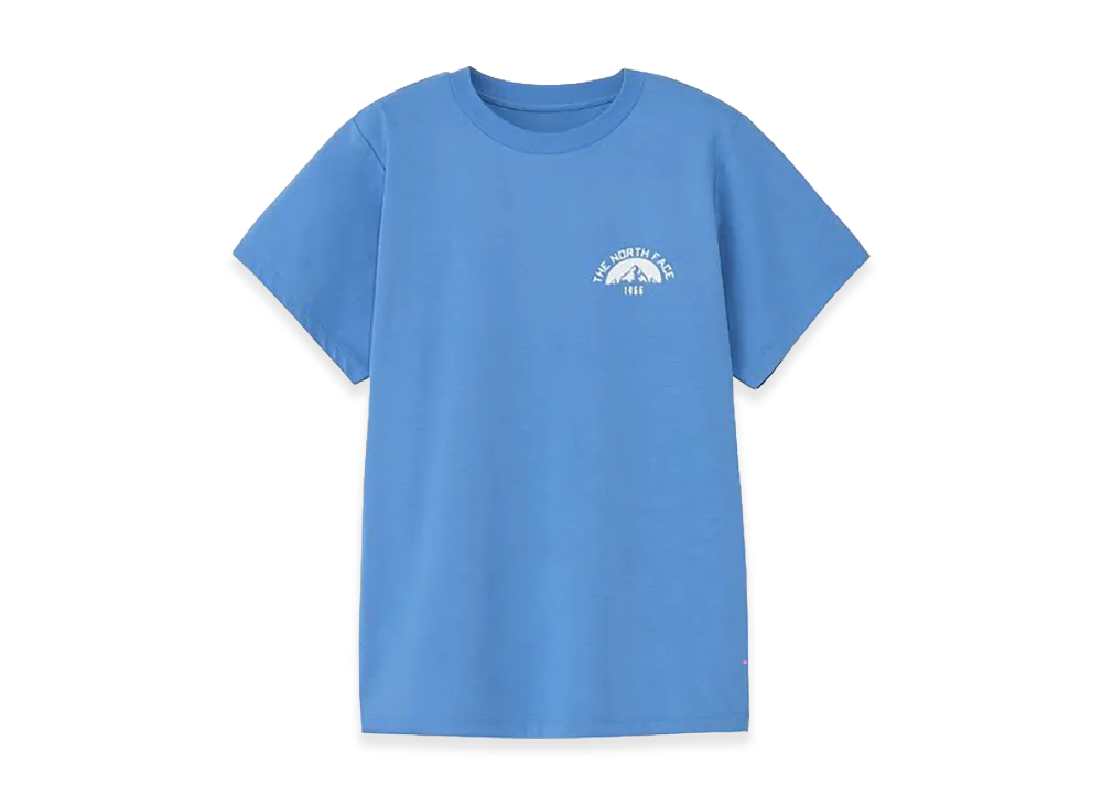 The North Face Short Sleeve ES Mountain Logo Tee Womens "Marina Blue"