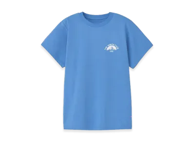 The North Face Short Sleeve ES Mountain Logo Tee Womens "Marina Blue"