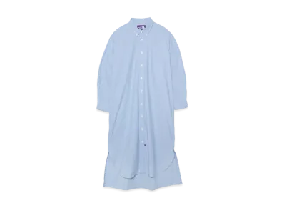 The North Face PURPLE LABEL Button Down Field Shirt Dress "Sax"