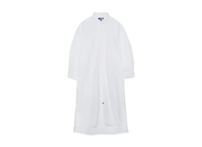 The North Face PURPLE LABEL Button Down Field Shirt Dress "White"