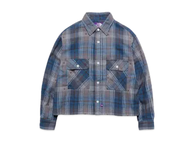 The North Face PURPLE LABEL Amunzen Plaid Field Cropped Shirt "Navy"