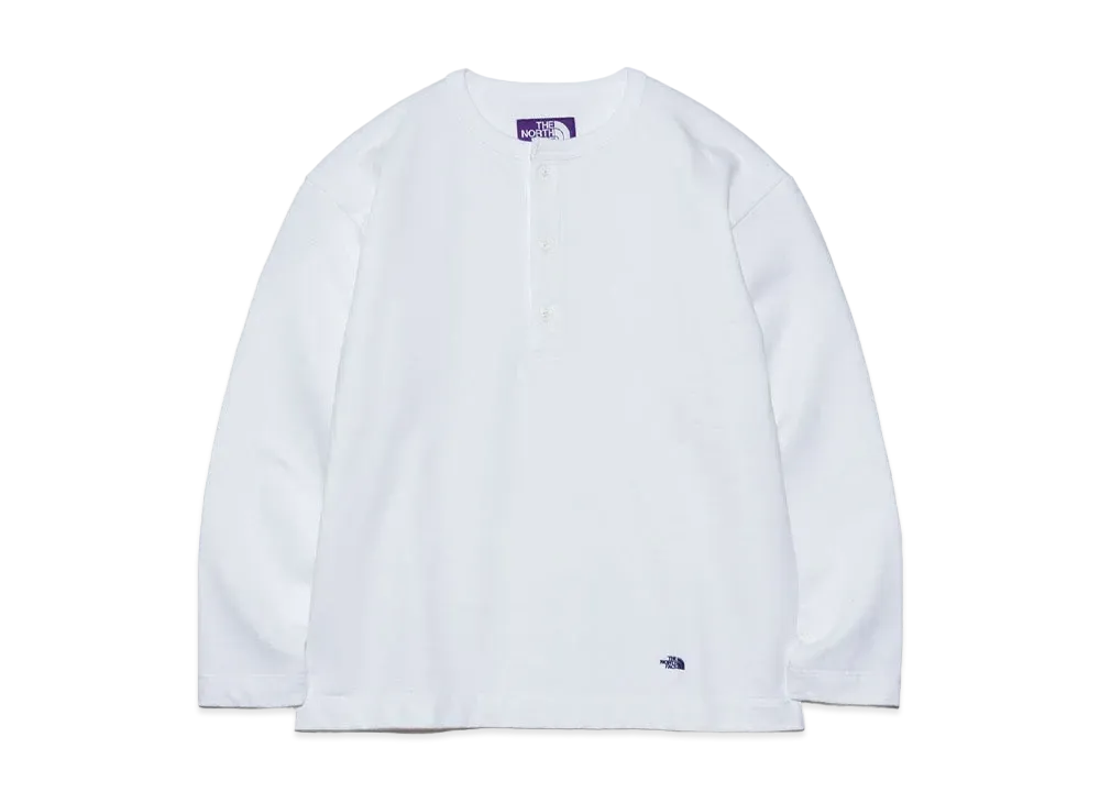 The North Face PURPLE LABEL Cotton Field Henley Neck Shirt "Off White"