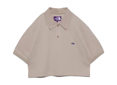 The North Face PURPLE LABEL Moss Stitch Field Cropped Polo "Light Beige"