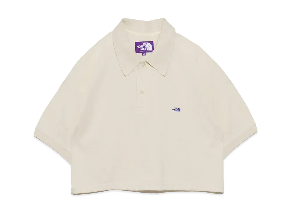 The North Face PURPLE LABEL Moss Stitch Field Cropped Polo "Cream"