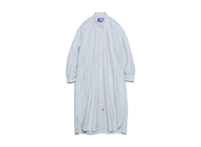 The North Face PURPLE LABEL Button Down NP Striped Field Shirt Dress "Blue"