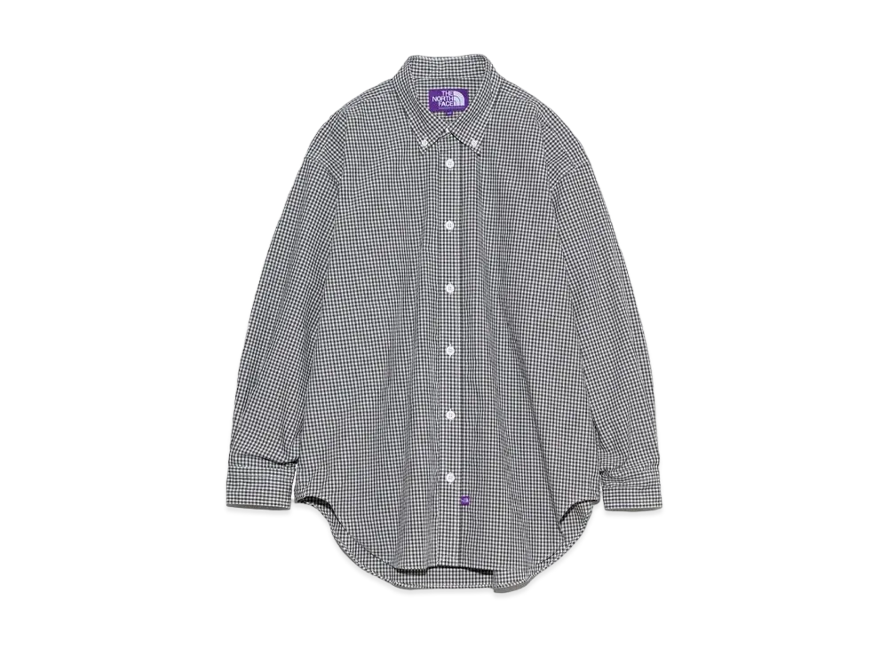 The North Face PURPLE LABEL Button Down Gingham Field Shirt "Asphalt Gray(AG)"