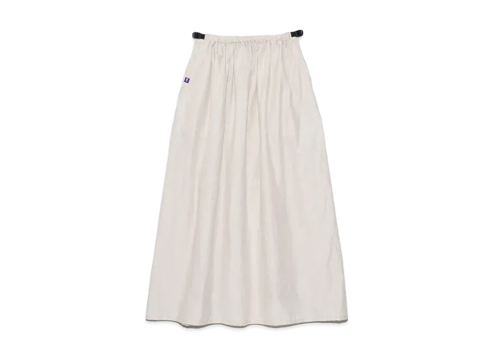 The North Face PURPLE LABEL Field Gathered Skirt "Light Beige"