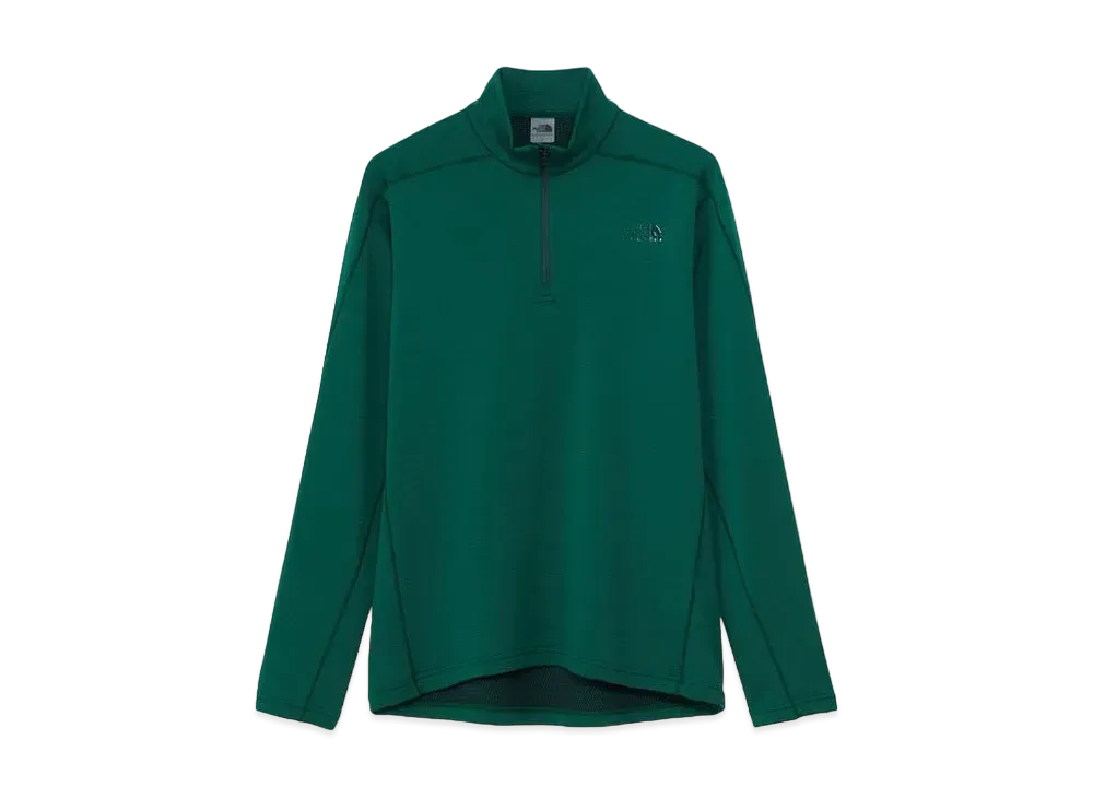 The North Face Long Sleeve Flash Dry Zip Up "Hunter Green"