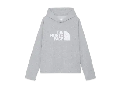The North Face Long Sleeve Big Logo Short Hoodie "Mix Gray"