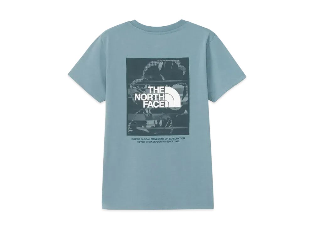The North Face Short Sleeve Digital Box Logo Tee "Goblin Blue"