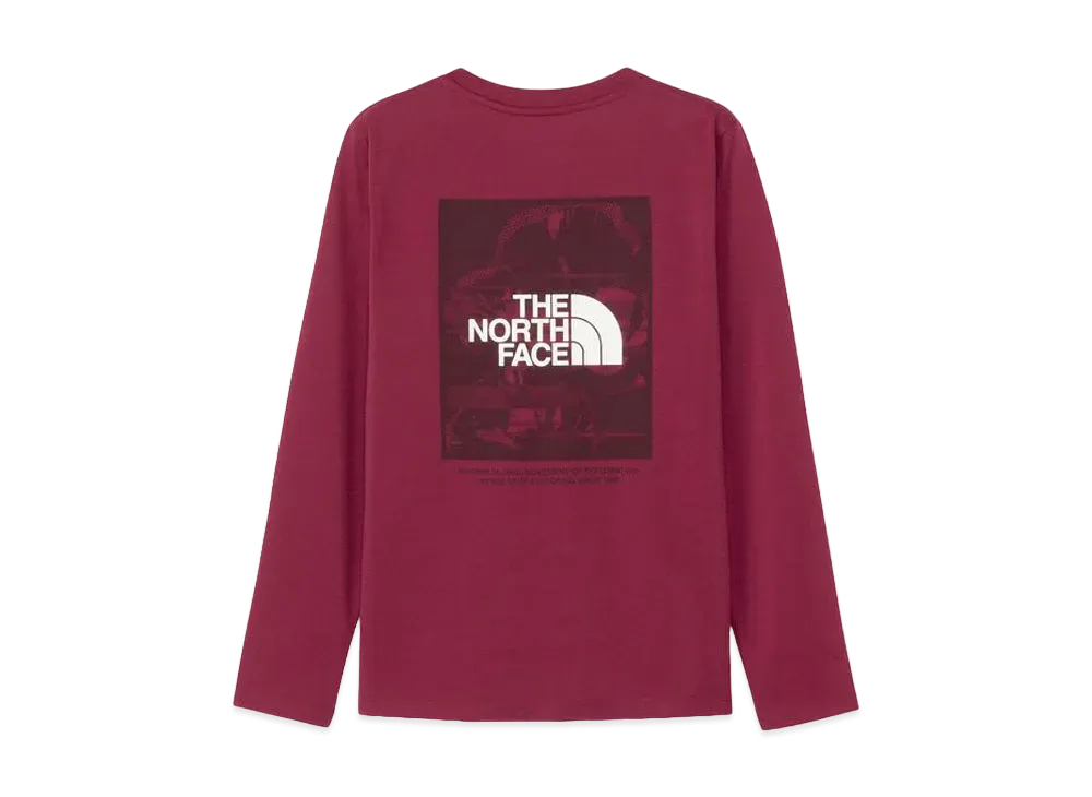 The North Face Long Sleeve Digital Box Logo Tee "Beetroot"