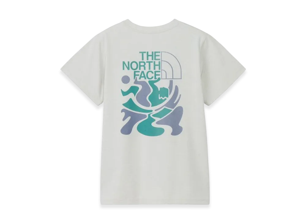 The North Face Short Sleeve ES Climbing Logo Tee "White Mix Gray"