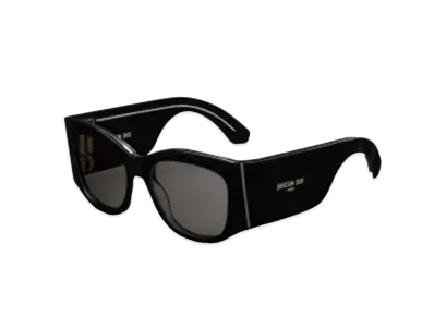 Dior DiorNuit S1I Square Sunglasses "Black/Crystal"