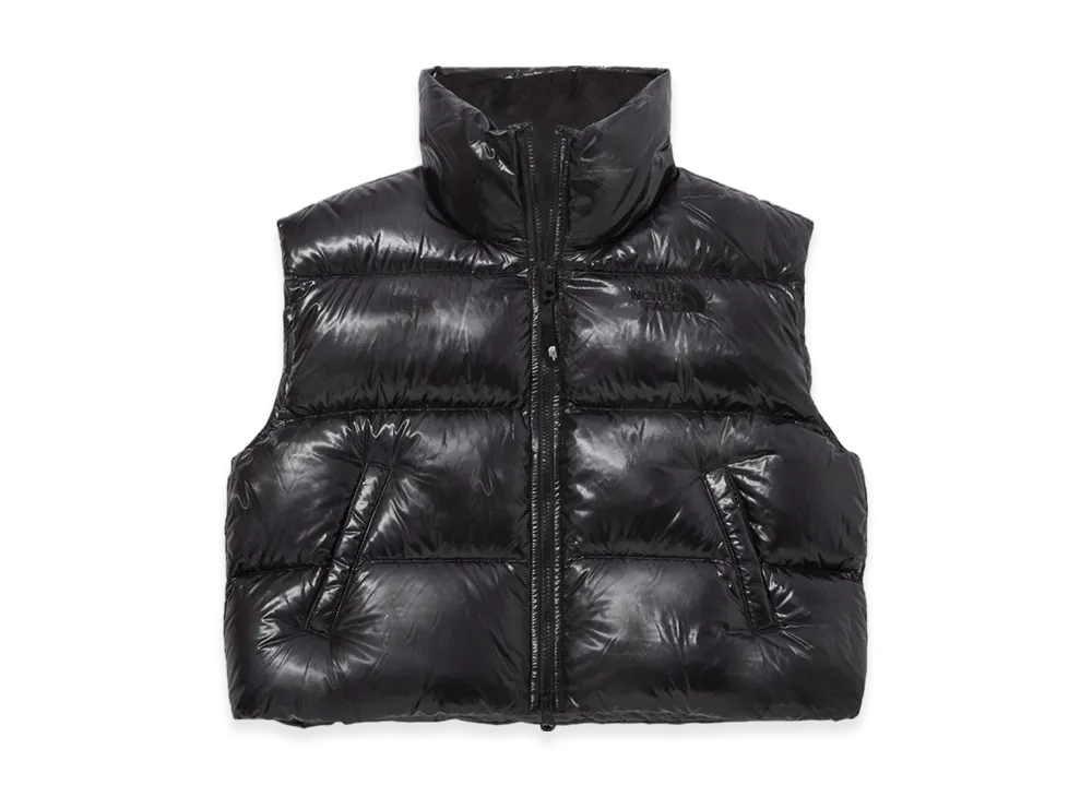 The North Face White Label Glossy Down Vest (W) "Black"