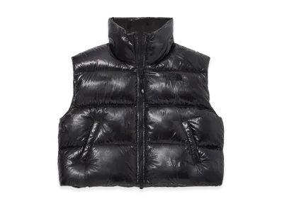 The North Face White Label Glossy Down Vest (W) "Black"