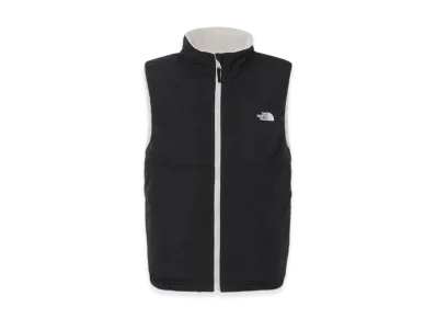 The North Face Reversible Cozy Vest Kids "Black/Fossil Ivory"