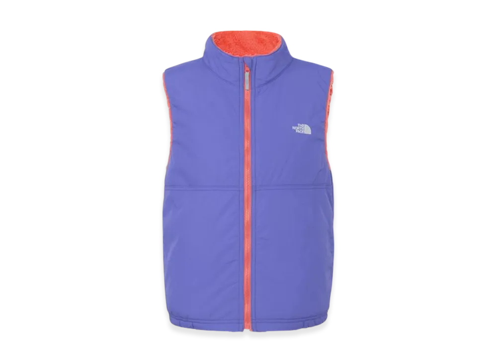 The North Face Reversible Cozy Vest Kids "Blue Iris/Living Coral"