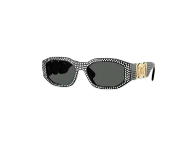 Versace Crystal Medusa Biggie Sunglasses "Black/Gold"