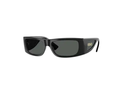 Versace Lens Logo Sunglasses "Black"