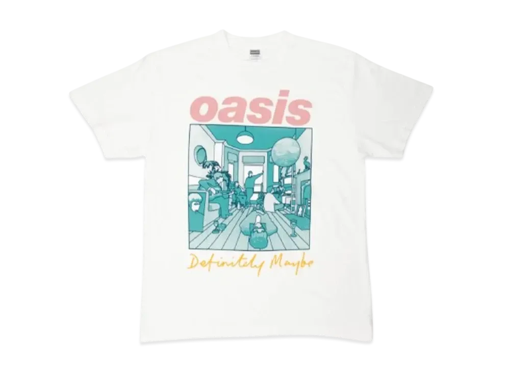 Oasis x Jill Furmanovsky x Kosuke Kawamura Definitely Maybe T-Shirt "White"