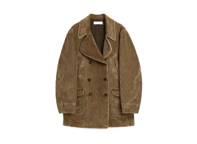 OUR LEGACY Cropped Biker Trench Enzyme Cord "Brown"