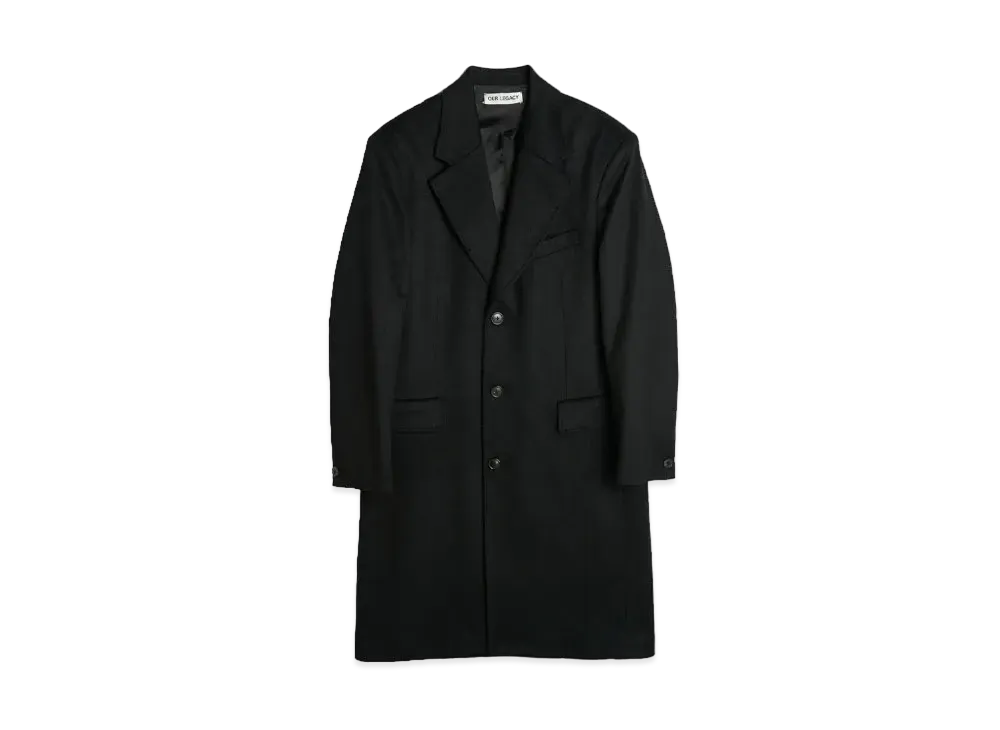 OUR LEGACY Dolphin Coat Heavy Melton "Black"