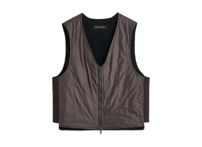 OUR LEGACY Quilt Liner Vest Aero Nylon "Oxidized Grey"