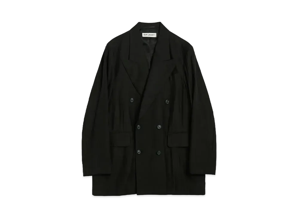 OUR LEGACY Sharp DB Blazer Experienced Viscose "Black"