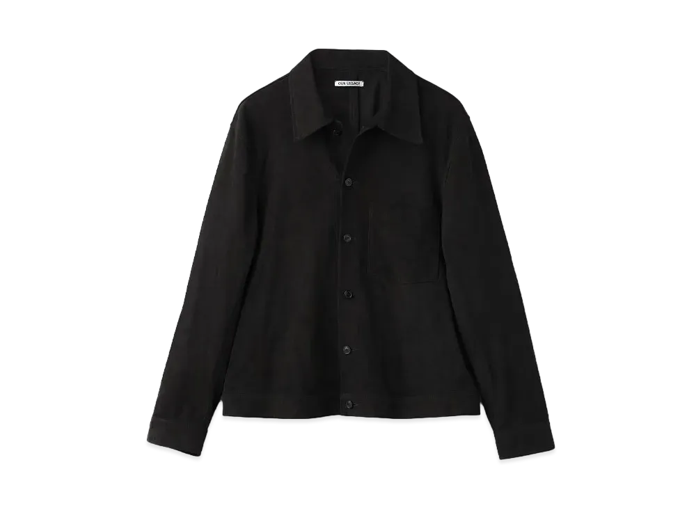 OUR LEGACY Reincarnation Suede Shirt Suede "Black"