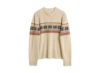 OUR LEGACY Base Roundneck Fairisle Hemp "Snow"
