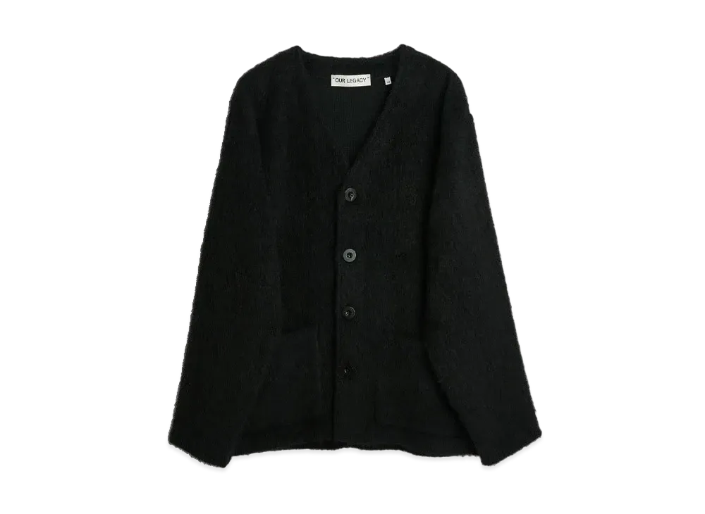 OUR LEGACY Cardigan Mohair "Black"