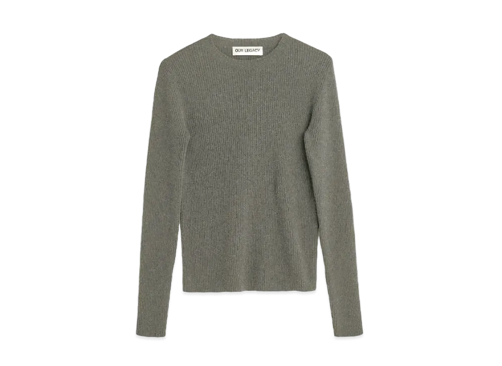 OUR LEGACY Compact Roundneck Super Wool "Grey"