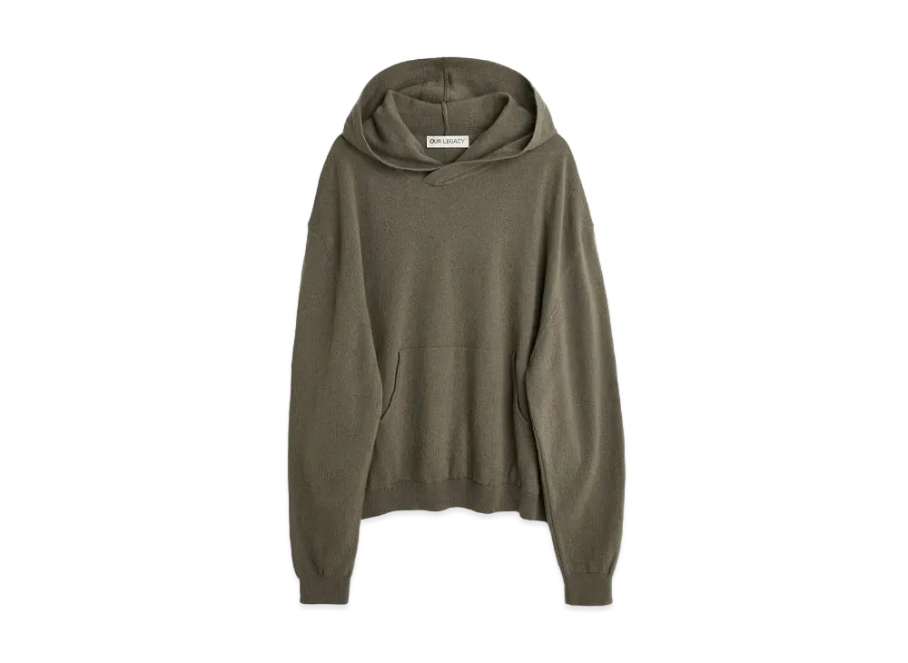 OUR LEGACY Knitted Hood Super Wool "Mole Grey"