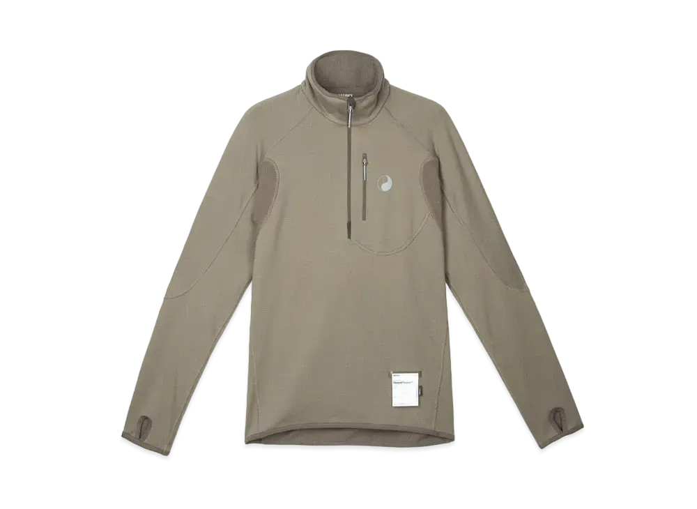 OUR LEGACY x Satisfy Ghostfleece Half Zip "Brown"
